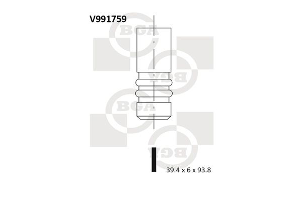 BGA Впускной клапан V991759
