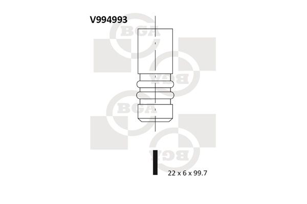 BGA Väljalaskeventiil V994993