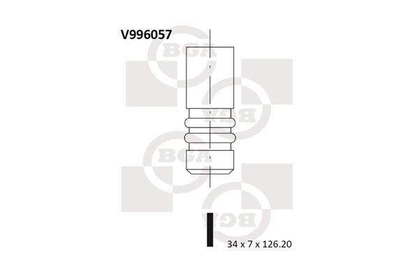 BGA Впускной клапан V996057