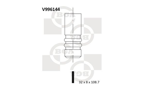 BGA Выпускной клапан V996144