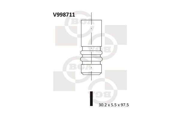 BGA Выпускной клапан V998711