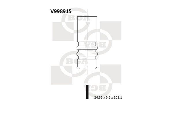 BGA Выпускной клапан V998915