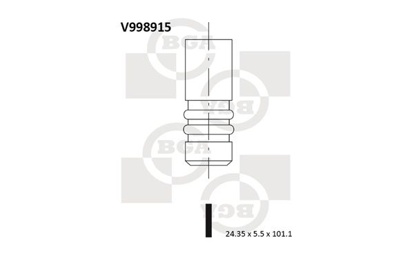 BGA Väljalaskeventiil V998915