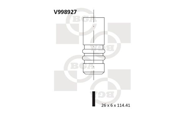 BGA Выпускной клапан V998927