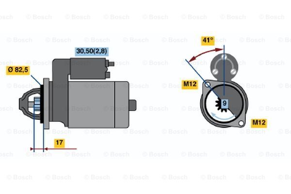 BOSCH Starter 0 001 107 427