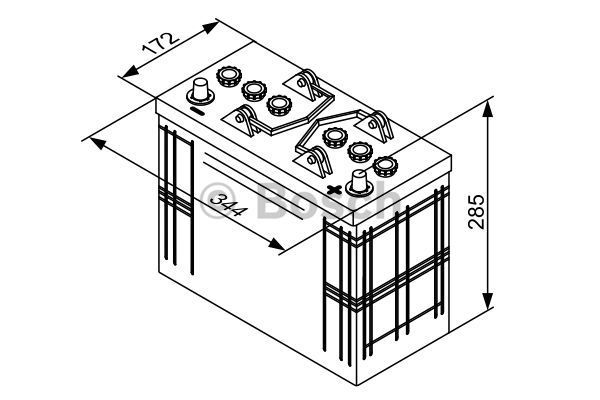 BOSCH Käivitusaku 0 092 T30 400