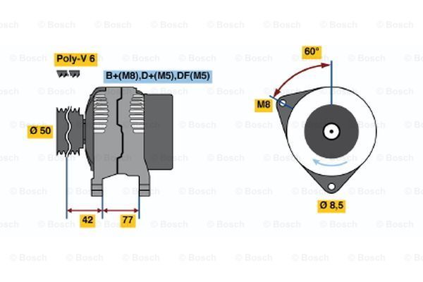 BOSCH Generaator 0 123 320 067