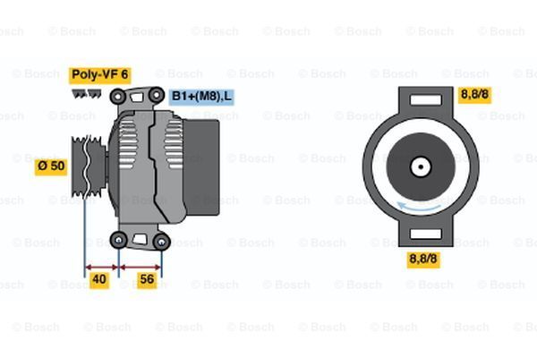 BOSCH Генератор 0 124 325 093