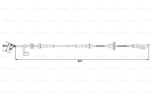 BOSCH Датчик, частота вращения колеса 0 265 007 688