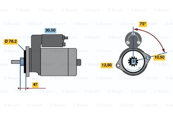 BOSCH Starter 0 986 010 360