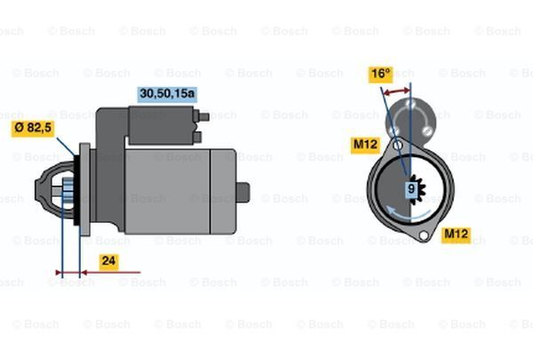 BOSCH Starter 0 986 012 980