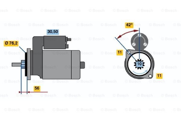 BOSCH Starter 0 986 014 810