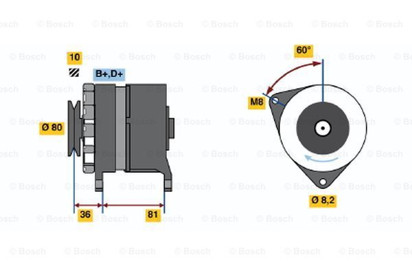 BOSCH Генератор 0 986 033 310