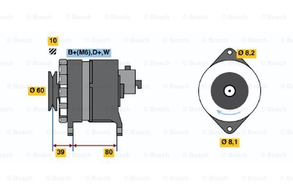 BOSCH Генератор 0 986 034 450