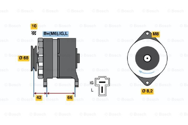 BOSCH Generaator 0 986 036 501