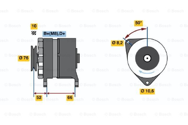 BOSCH Generaator 0 986 036 961