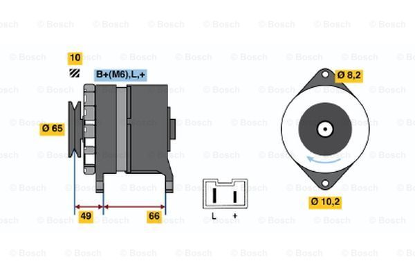 BOSCH Генератор 0 986 037 281