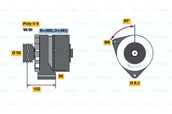 BOSCH Генератор 0 986 038 340