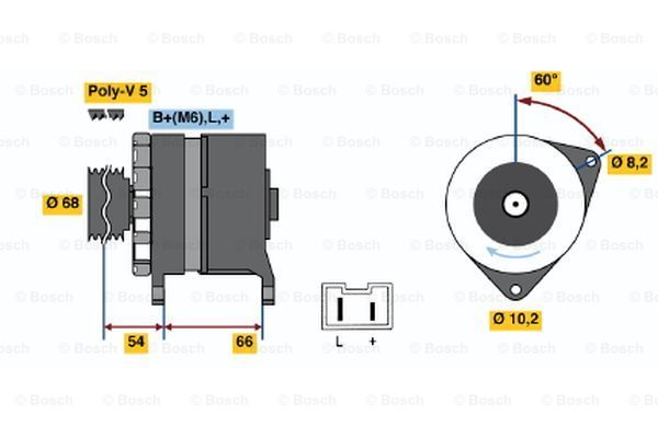 BOSCH Генератор 0 986 040 041