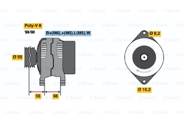 BOSCH Генератор 0 986 041 441