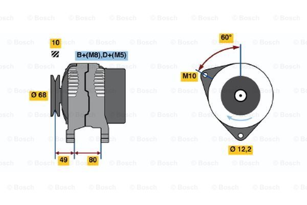 BOSCH Генератор 0 986 041 980