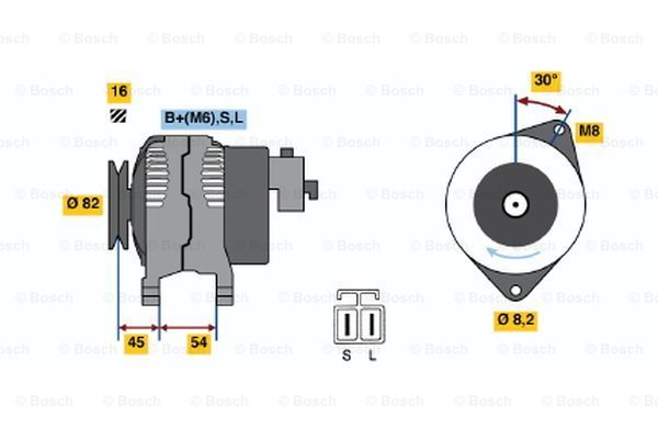 BOSCH Generaator 0 986 042 281