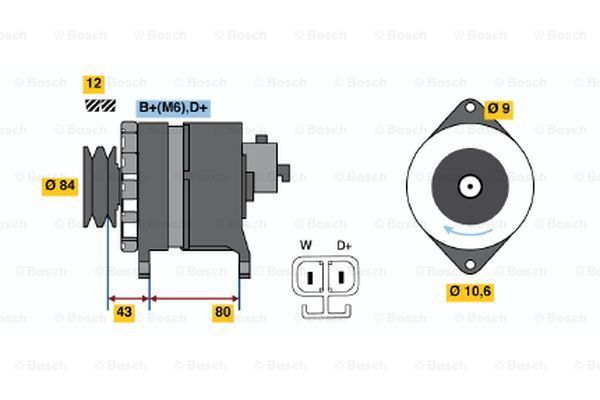 BOSCH Генератор 0 986 045 930