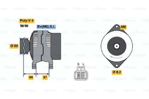 BOSCH Генератор 0 986 045 941