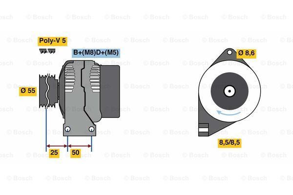 BOSCH Generaator 0 986 049 540