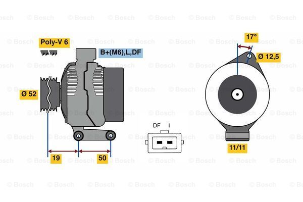 BOSCH Generaator 0 986 080 230