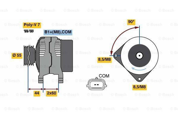 BOSCH Генератор 0 986 081 080