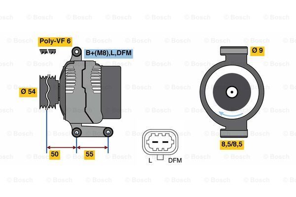 BOSCH Generaator 0 986 081 120