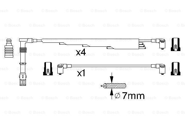 BOSCH Süütesüsteemikomplekt 0 986 356 300