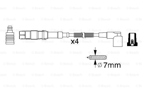 BOSCH Комплект проводов зажигания 0 986 356 310