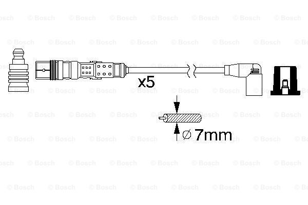 BOSCH Süütesüsteemikomplekt 0 986 356 318