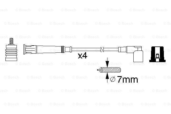 BOSCH Süütesüsteemikomplekt 0 986 356 361