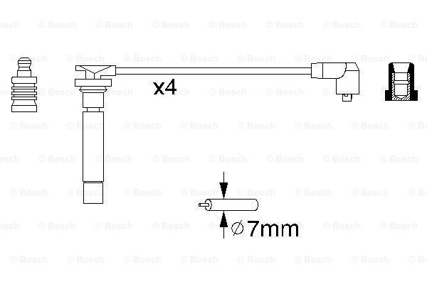 BOSCH Süütesüsteemikomplekt 0 986 356 705