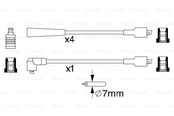 BOSCH Süütesüsteemikomplekt 0 986 356 736