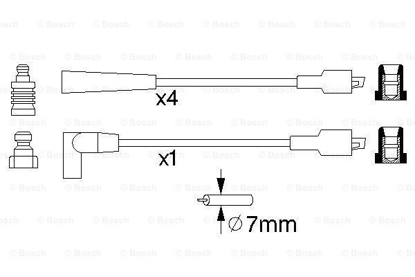 BOSCH Süütesüsteemikomplekt 0 986 356 749