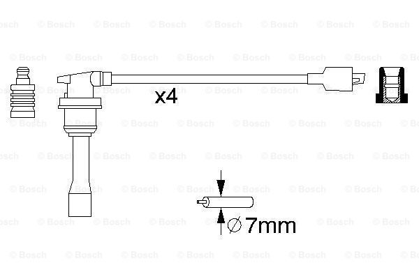 BOSCH Süütesüsteemikomplekt 0 986 356 782