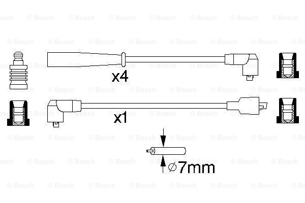 BOSCH Комплект проводов зажигания 0 986 356 806