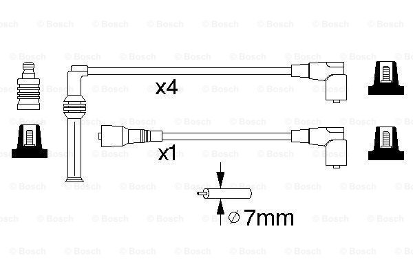 BOSCH Süütesüsteemikomplekt 0 986 356 842