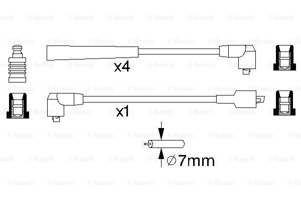 BOSCH Süütesüsteemikomplekt 0 986 356 859