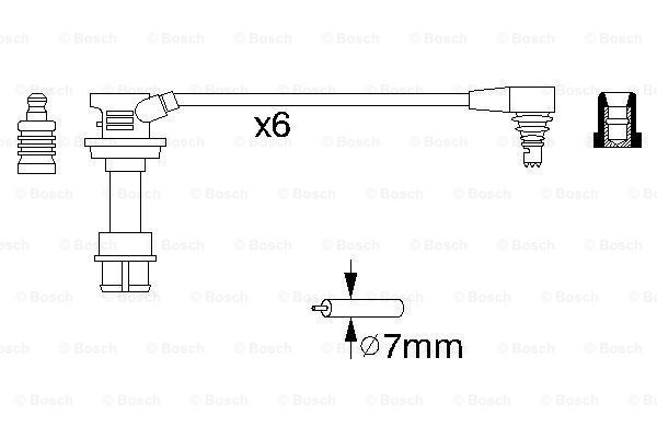 BOSCH Süütesüsteemikomplekt 0 986 356 947