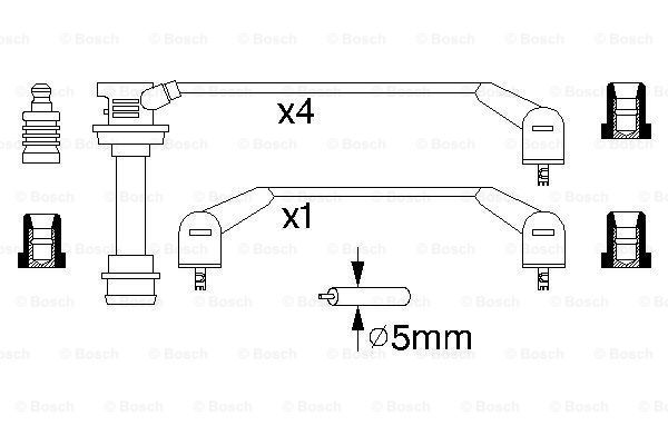 BOSCH Süütesüsteemikomplekt 0 986 356 948