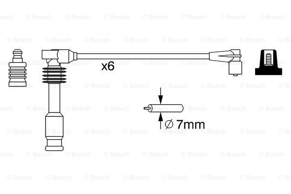 BOSCH Süütesüsteemikomplekt 0 986 357 050