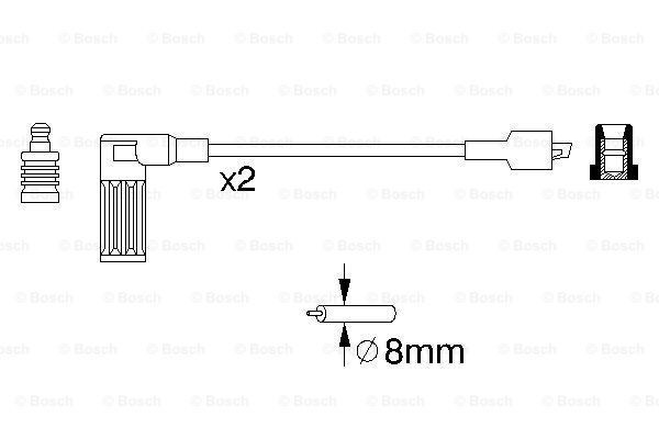 BOSCH Süütesüsteemikomplekt 0 986 357 081