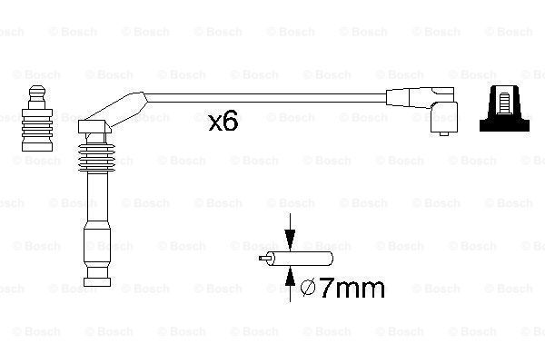 BOSCH Süütesüsteemikomplekt 0 986 357 143