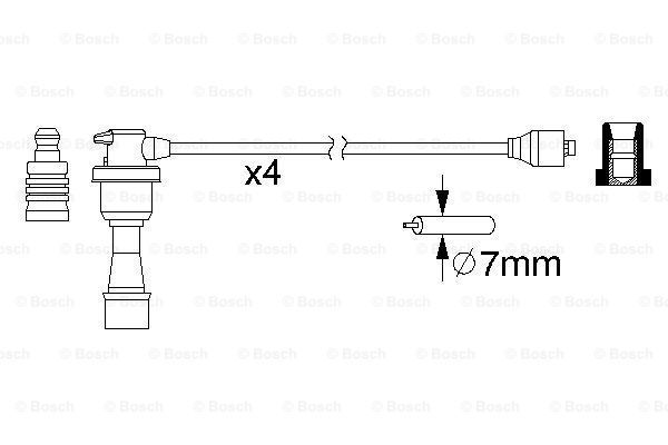 BOSCH Süütesüsteemikomplekt 0 986 357 151