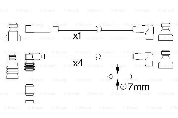 BOSCH Süütesüsteemikomplekt 0 986 357 156